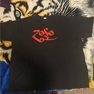 Men’s Black T-Shirt 'Zoso' Jimmy Page Led Zeppelin